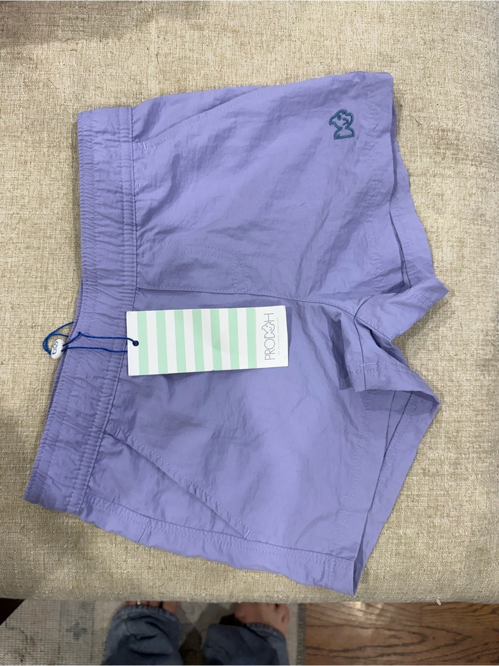 PRODOH Harbor Hangin Shorts in sweet lavender size 5 NWT